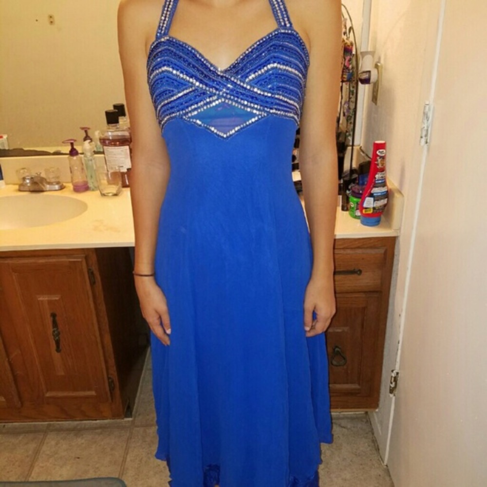 Cobalt Blue Evening Gown